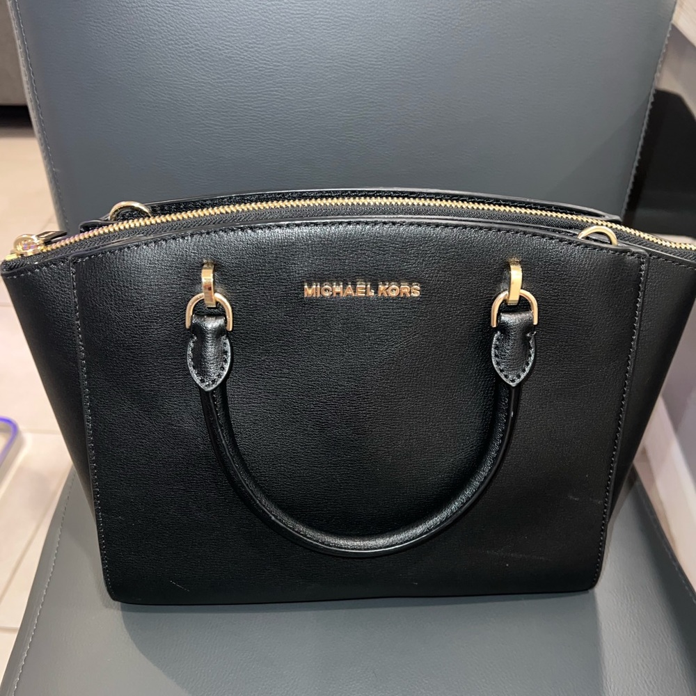 Michael Kors Black & Gold Tote Purse